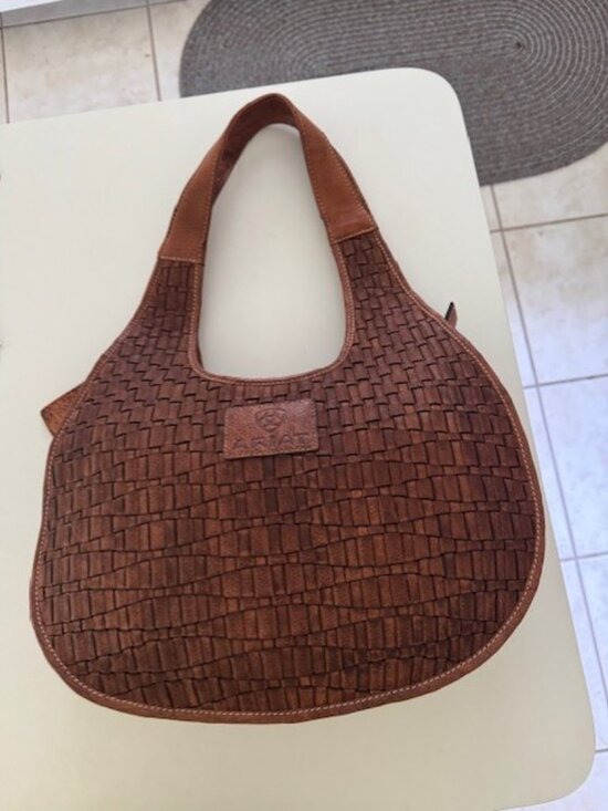 Ariat Handbags - ARIAT Brown Leather Shoulder Bag Brand New Never Used